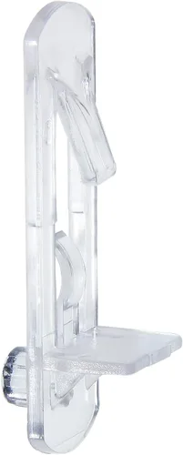 Miniatura 13 de 20 pasadores de plástico con bloqueo para estantes de 0.315 in, 3/4 pulgadas de plástico transparente para estante de bloqueo para orificio