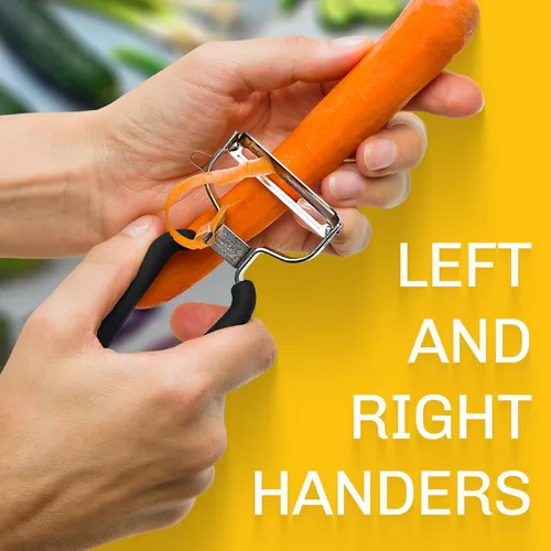 Miniatura 6 de LURCH Alemania Pelador Universal de Verduras en Y de Acero Inoxidable Ultra Afilado para Papas, Todas las Frutas y Verduras Mango Antideslizante