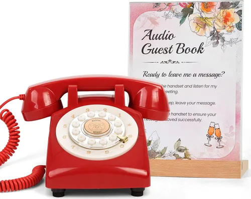 Miniatura 13 de RetroVox Libro de invitados de audio, libro de invitados de boda, libro de mensajes de audio, estilo vintage para recepción de boda, despedida