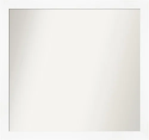 Miniatura 544 de Amanti Art Espejo de baño blanco para sobre el fregadero, 24 x 24 pulgadas, hecho a medida, espejo de tocador cuadrado blanco estrecho, marco