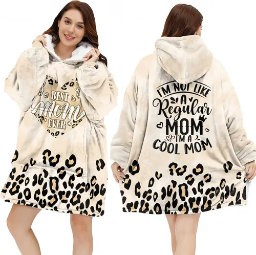 Miniatura 11 de Warmstorey Wearable Blanket Hoodie For Mom Wife - Best Wife Ever Hoodie From Husband Daughter Son - Birthday Mothers Day Gift