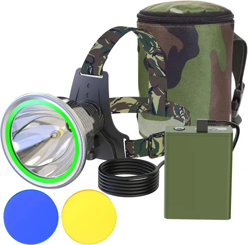 Miniatura 8 de Linterna frontal LED dividida recargable de alta potencia, con cargador y diseño impermeable, batería de larga duración, adecuada para caza, correr