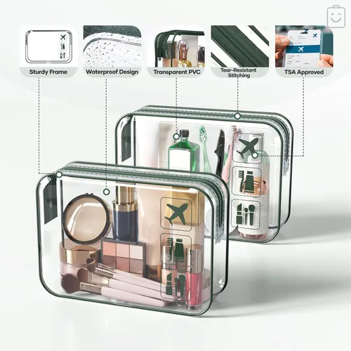 Miniatura 4 de Veken Juego de 11 cubos de compresión para artículos esenciales de viaje, bolsas organizadoras compresibles expandibles grandes para ropa, bolsas