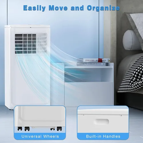 Miniatura 8 de OFIKA Aire acondicionado portátil para interiores de 8000 BTU, unidad de CA portátil para habitaciones de hasta 350 pies cuadrados, aire