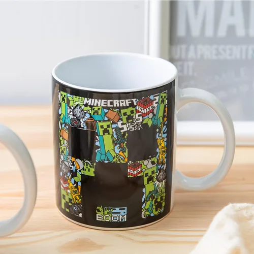 Miniatura 2 de Zak Designs Minecraft - Juego único de tazas de café de cerámica, tazas de café con mango cómodo para regalos de jugadores, aptas para lavavajillas