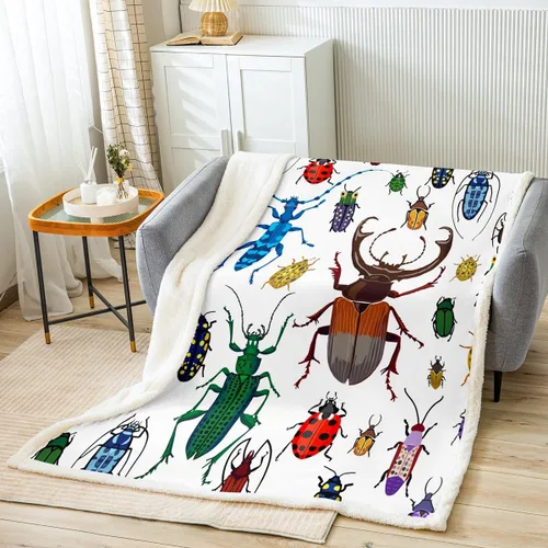 Miniatura 12 de Manta de forro polar con estampado de bailarina rosa para niñas, felpa suave y mullida para cama, sofá, bonita sherpa floral de hoja de palma Multi