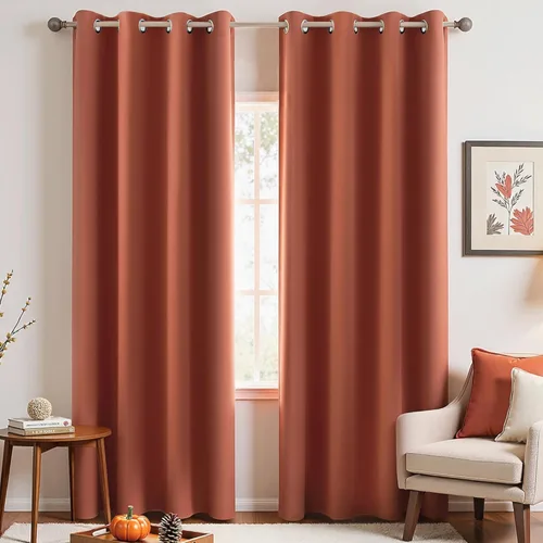 Miniatura 68 de Cortinas opacas de 72 pulgadas extra anchas para dormitorio, puerta corrediza de vidrio y patio, 2 paneles con ojales para oscurecer ventana grande
