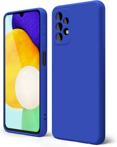 Miniatura 126 de oakxco Funda para teléfono Samsung Galaxy A12 con agarre de silicona líquida, linda delgada fina suave cubierta de gel de goma TPU lisa para mujeres