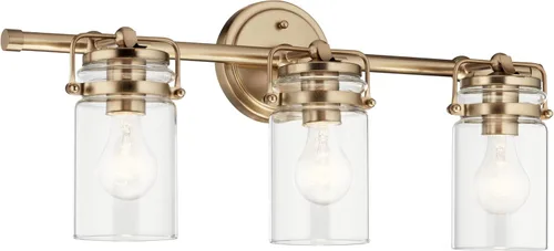 Miniatura 21 de Lámpara de pared Brinley de Kichler, para 1 foco y con pantalla de vidrio transparente, 45576OZ, 100watts, 120 volts Bronce antiguo