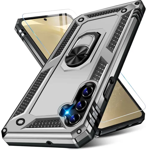 Miniatura 9 de Vaki Funda para Samsung Galaxy S22 5G con protector de pantalla integrado de grado militar, cubierta dura y resistente, funda resistente para Galaxy