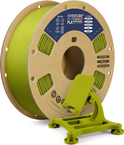 Miniatura 48 de Overture PLA Plus (PLA+) Filamento de 1/16 pulgadas, dureza mejorada con rollo PLA, con superficie de construcción 3D de 7.87 × 7.87 pulgadas, PLA