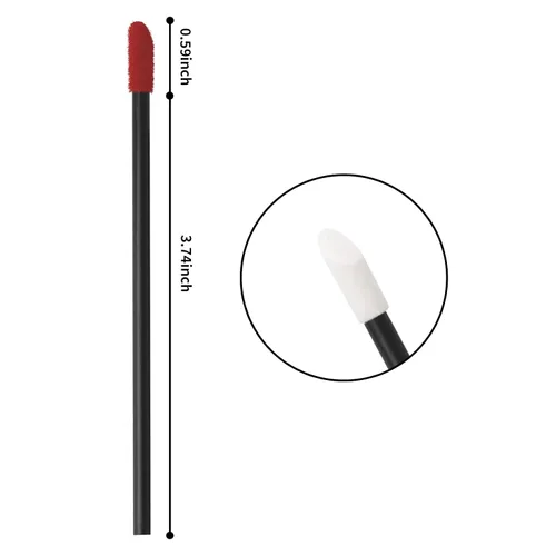 Miniatura 3 de ChefBee 200 aplicadores de brillo de labios desechables, sin pelusa, cepillo de labios aplicador de lápiz labial, kits de herramientas de belleza