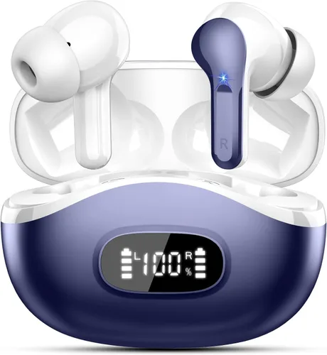 Miniatura 16 de Auriculares inalámbricos, auriculares Bluetooth 5.4 HiFi Stereo, auriculares con 4 micrófonos ENC con cancelación de ruido, auriculares Bluetooth