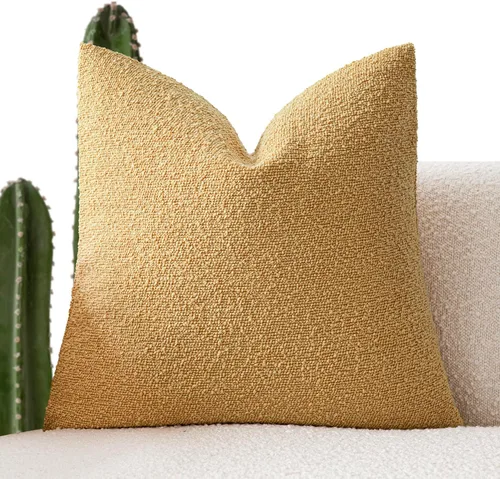 Miniatura 58 de Foindtower Fundas de almohada decorativas con textura de boucle, fundas de almohada sólidas, neutrales, suaves y acogedoras para silla, sofá