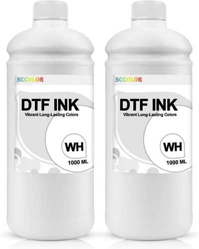 Tinta DTF 1000ML Tinta blanca Premium Base de agua de inyección de tinta digital recarga para impresoras directas a película con cabezal de TINTA