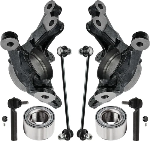 Miniatura 11 de Detroit Axle - Nudos de dirección delanteros de 2.5L de 2 piezas para Toyota 12-17 Camry, 2 nudos de dirección y conjunto de rodamiento de rueda