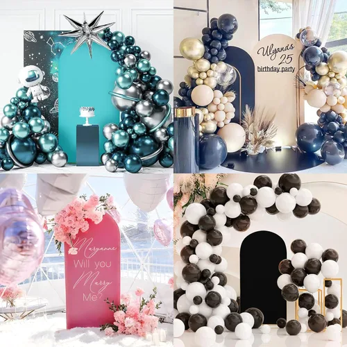 Miniatura 4 de Funda para arco de boda de 6 pies, tela elástica para arcos pequeños, cabinas de fotos y decoración de fiestas, para cumpleaños, duchas