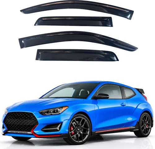 Miniatura 349 de Visor para ventana IG para Hyundai Venue 2020-2023, protector contra la lluvia, adhesivo extra duradero, deflector de viento para lado