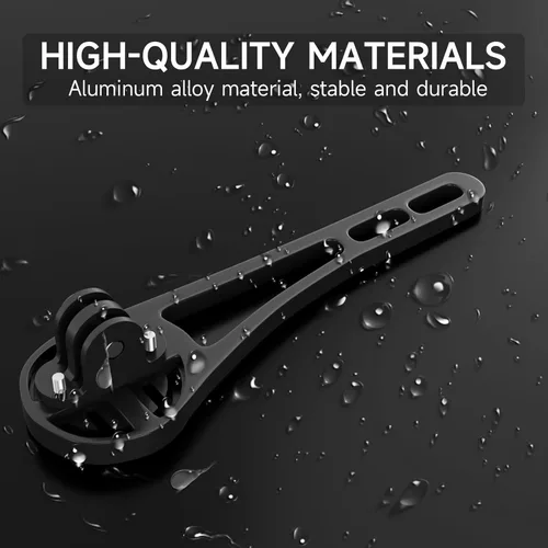 Miniatura 6 de Soporte para computadora de ciclismo de aleación de aluminio delantero para Garmin Road Bike Manillares integrados, compatible con Garmin