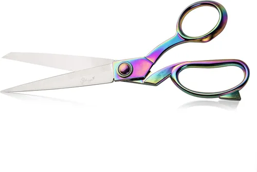 Miniatura 10 de eZthings®, tijeras resistentes tapizadas de 12" para cortes artísticos y confección de manualidades, tapetes. Plata de 10.5 pulgadas