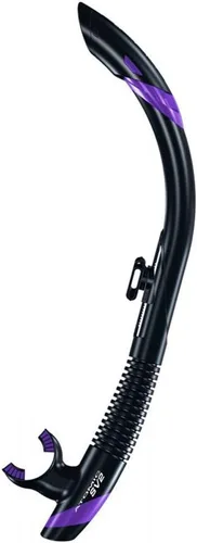 Miniatura 4 de ATOMIC AQUATICS SV2 - Snorkel de buceo flexible de alto rendimiento con parte superior semiseca, boquilla de silicona doble y soporte de desconexión