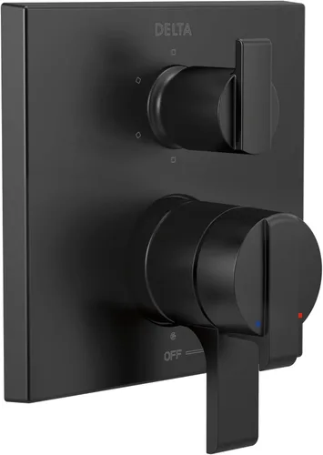 Miniatura 6 de Delta Grifo T27967-RB, bronce veneciano Ara Angular Modern Monitor 17 Series Valve Trim con desviador integrado de 6 ajustes