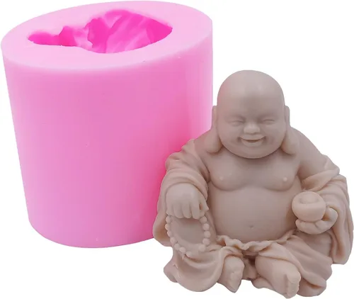 Redxin Buddha - Molde de silicona para jabón, molde de vela para hacer jabón hecho a mano, fabricación de velas, manualidades, manualidades,