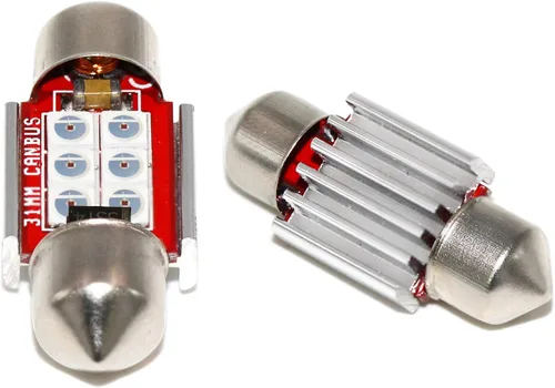 Miniatura 5 de Phinlion - Bombilla LED roja superbrillante DE3021 3030 6-SMD, Festoon 1.25" 31 mm, DE3175 DE3022, bombillas LED miniatura para luz de cortesía