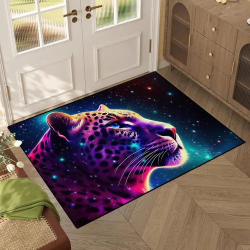 Miniatura 9 de Alfombra de Área Galaxia de 5' x 7', Dormitorio Sala de Estar para Niñas Niños Varones Alfombra Nebulosa Vórtex Tapetes Púrpura Azul Nube galaxy 1