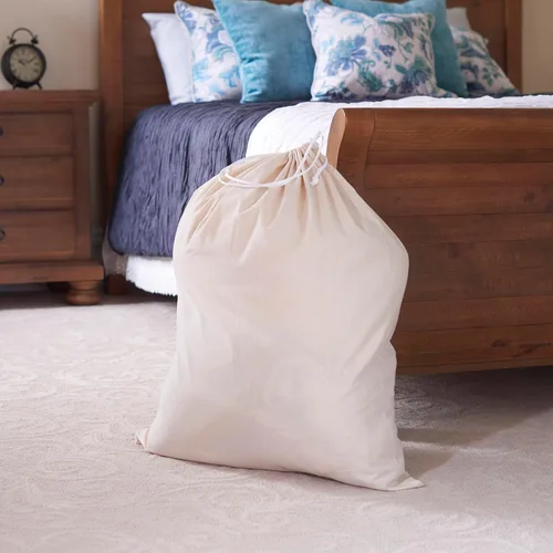 Miniatura 3 de Bolsa para ropa sucia de algodón natural extra grande, de Household Essentials