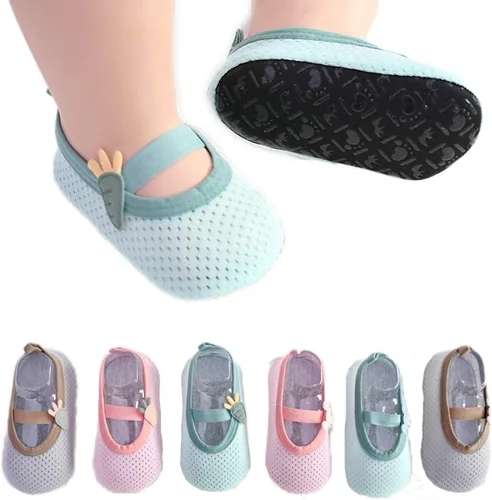 Calcetines antideslizantes para el suelo para bebés, calcetines y zapatos antideslizantes de dibujos animados para niños pequeños