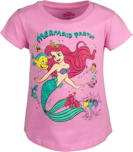 Disney Minnie Mouse Princess The Little Mermaid Moana Lilo & Stitch Frozen Elsa - Camiseta de cumpleaños para niñas pequeñas y grandes