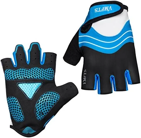 Guantes de ciclismo VMFTS con gel y guantes deportivos sin dedos completos para fitness, levantamiento de pesas, entrenamiento de escalada,