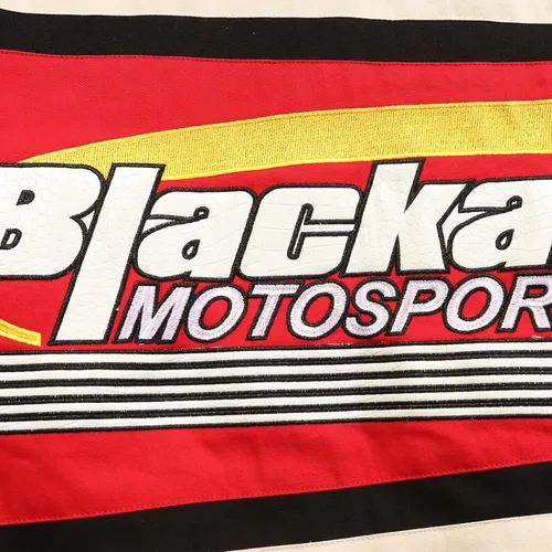 Miniatura 5 de Aelfric Eden Chaqueta de motocicleta para hombre, chaqueta de béisbol Blackair Moto Varsity para mujer, abrigos vintage