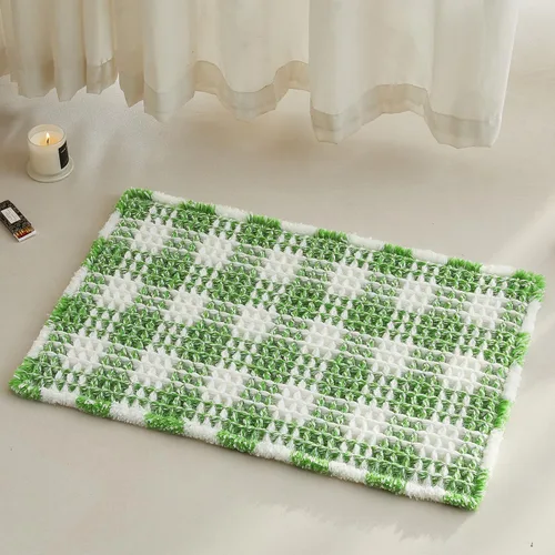 Miniatura 97 de TYUU Tapete de baño estilo gofre, tapete de baño bohemio, antideslizante, lavable, súper absorbente, de secado rápido, bonito tapete de baño