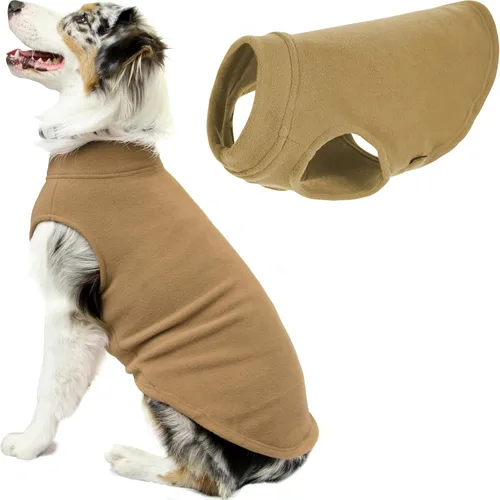 Miniatura 12 de Gooby - Chaleco de Vellón Elástico, Chaleco de Vellón Tipo Pullover Chaqueta Suéter para Perros, Azul Argyle, Extra Pequeño