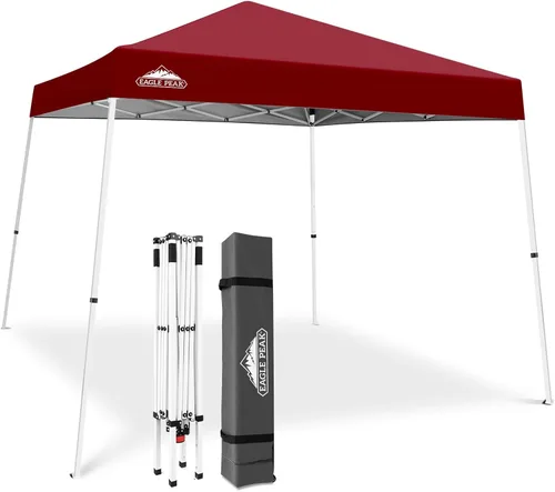 Miniatura 43 de Eagle Peak - Pérgola plegable (10.0 x 10.0 pies), patas inclinadas, de tela, para exteriores, fácil de montar, Negro