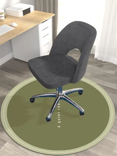Miniatura 8 de Tapete redondo para silla de oficina, tapete para silla de piso de madera dura, tapete para silla de juegos, tapete para silla de oficina para Azul