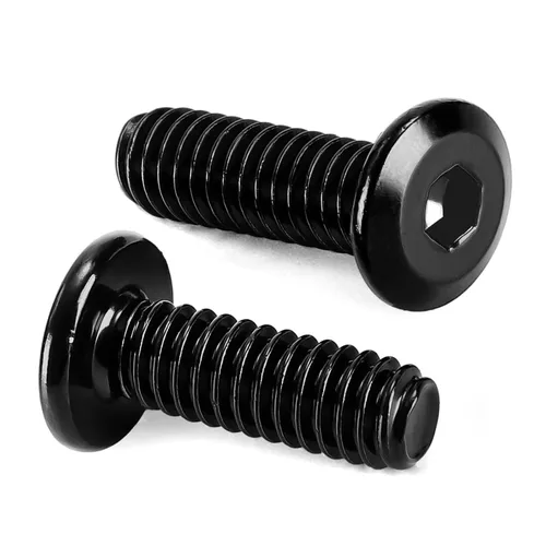 Miniatura 8 de Tornillos avellanados de cabeza plana M8-0.049 x 1.575 in para muebles, silla, mesa, escritorio, cuna, acero al carbono, óxido negro, totalmente