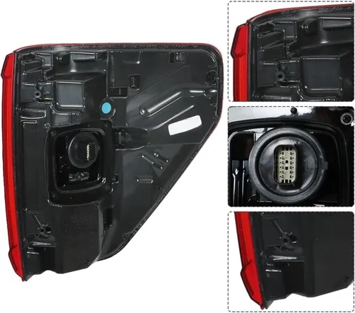 Miniatura 3 de WFLNHB Repalcement - Conjunto de luz trasera izquierda para F150 2021-2023 Lado del conductor, lente roja, lámpara de freno trasera, módulo de punto