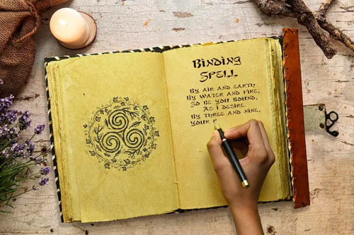 Miniatura 3 de SH SHIFAA HANDICRAFT Hocus Pocus, libro de hechizos Hocus Pocus, libro de hechizos Hocus Pocus, decoración de Halloween, decoración de diario