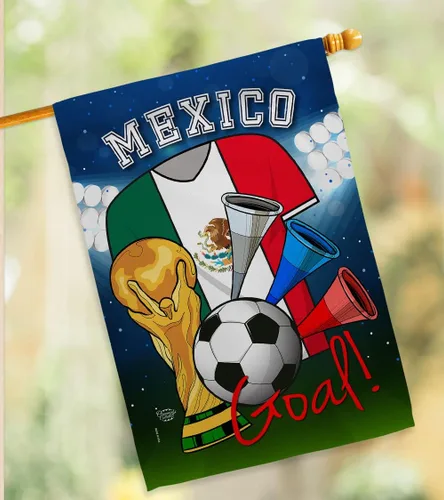 Miniatura 9 de Bandera de la Copa Mundial de Fútbol de México, juego deportivo, pelota de fútbol, actividades de entretenimiento, decoración física, pancarta