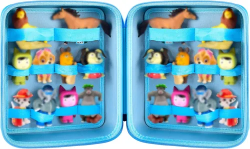 PAIYULE Funda compatible con figuras de Tonies de personaje de reproducción de audio, soporte de almacenamiento de figuras para personajes de Azul