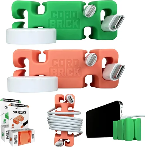 Miniatura 18 de CordBrick Rellenos para Calcetines para Adultos Gestión de Cables Soporte de Cable con Peso Envoltorio de Cable Soporte para Teléfono - Organizador
