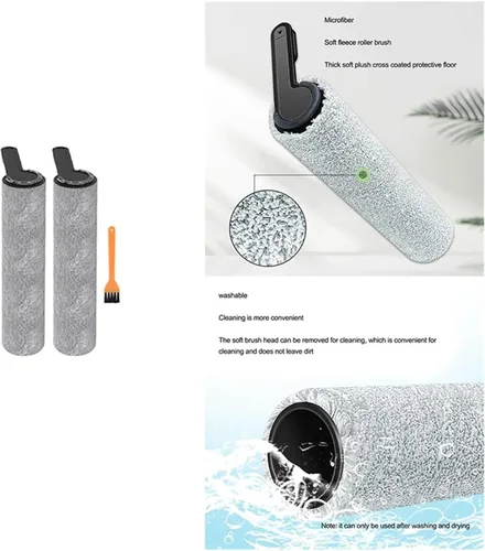 Miniatura 2 de Cepillo de rodillo suave compatible con TINECO Ifloor One 3.0 Lavadora de piso seco e inalámbrica Accesorios para aspiradora de mano
