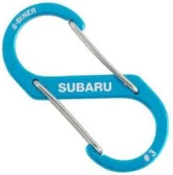 Subaru Logo S-Binder Llavero Llavero Llavero Impreza Legacy Forester Ascent BRZ Crosstrek Outback STI WRX, Azul
