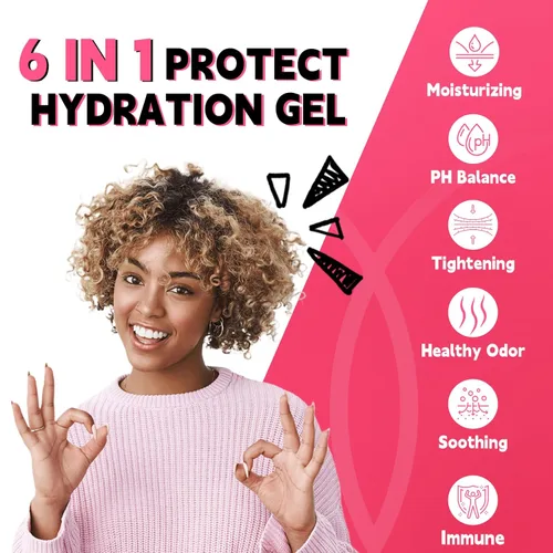 Miniatura 2 de Gel de hidratación 6 en 1 con 37.5 mg de ácido hialurónico, ayuda a hidratar, calmar, olor saludable, tenso, equilibrio de pH, inmune Niacinamida