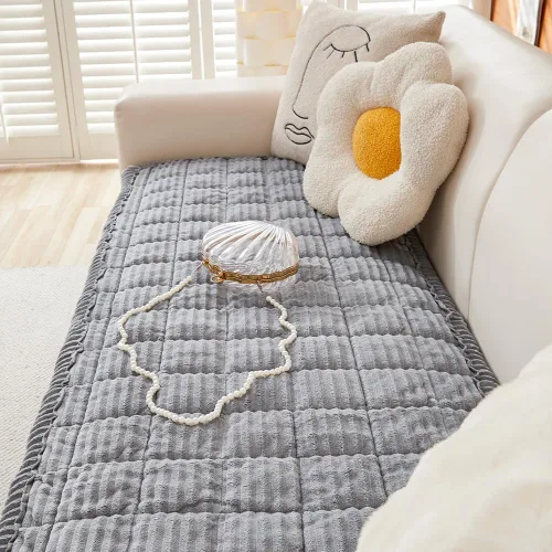 Miniatura 6 de Awjcsv Funda de sofá lavable para perros, funda de sofá mullida para mascotas, funda de sofá para sofá de 3 plazas, apta para mascotas, funda