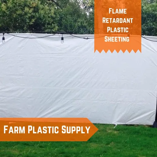 Miniatura 2 de Farm Plastic Supply - Láminas de plástico ignífugas - 6 mil - (12' x 100') - Láminas de plástico grueso, película de plástico resistente, barrera