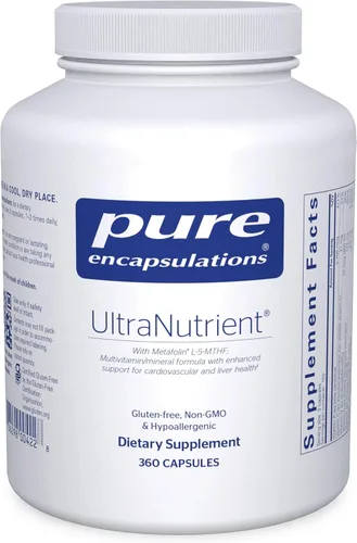 Pure Encapsulations - UltraNutrient - Complejo multivitamínico/mineral hipoalergénico con antioxidantes avanzados